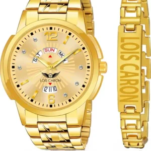 Citizen Watch Company - For Men Combo Set of Original Gold Plated Day & Date Functioning With Bracelet for Boys